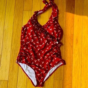 Cherry one piece swimsuit